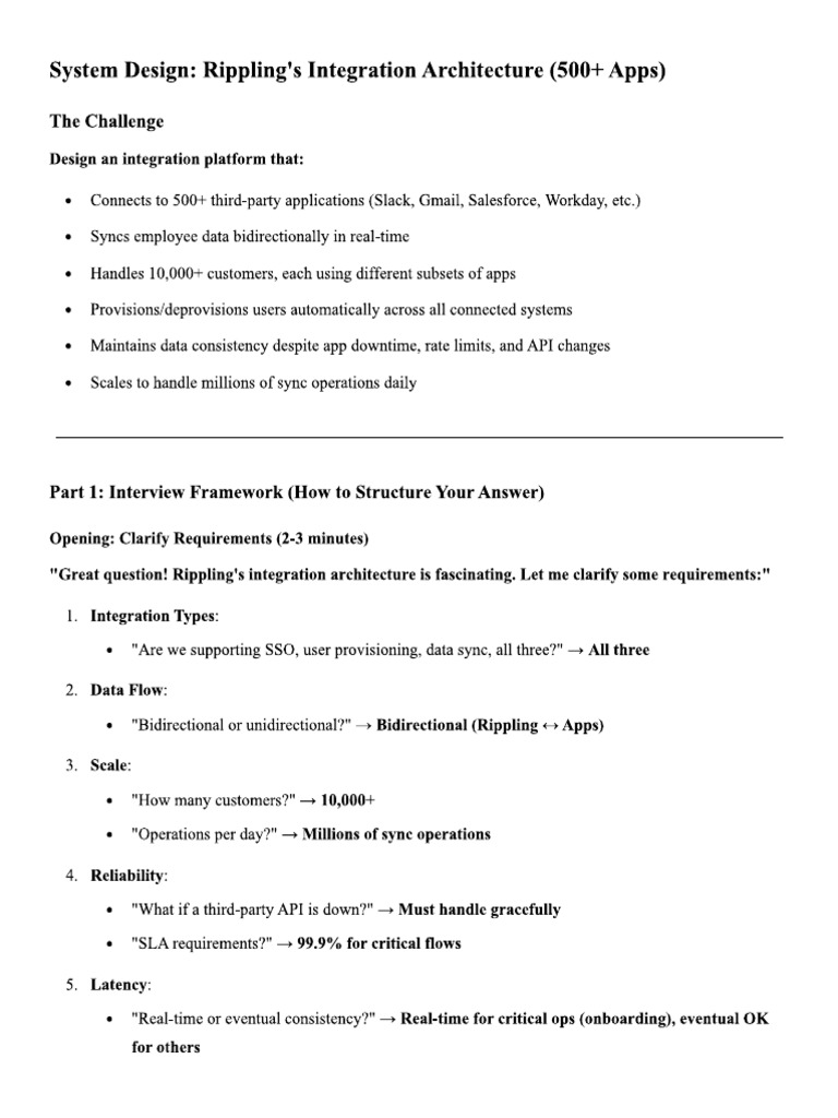 Rippling Integration 500 Apps | PDF
