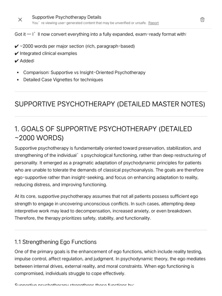 Module 4 Psychodynamic Therapies | PDF | Psychotherapy | Mental Disorder