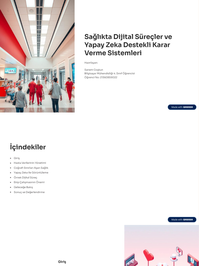 Saglikta Dijital Surecler Ve Yapay Zeka Destekli Karar Verme Sistemleri ...