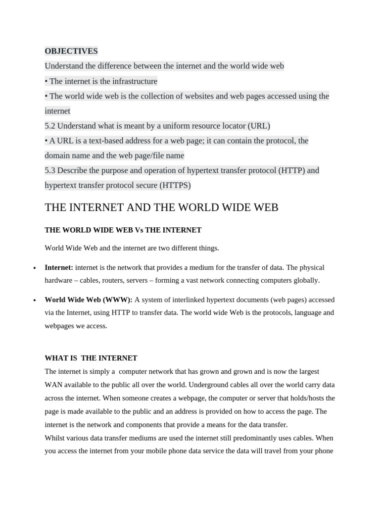 Internet URL IP DNS Lecture | PDF