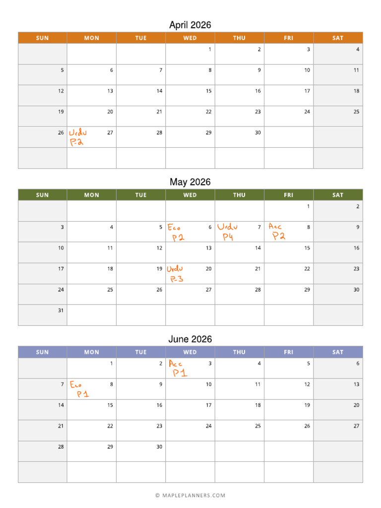 Time Table | PDF