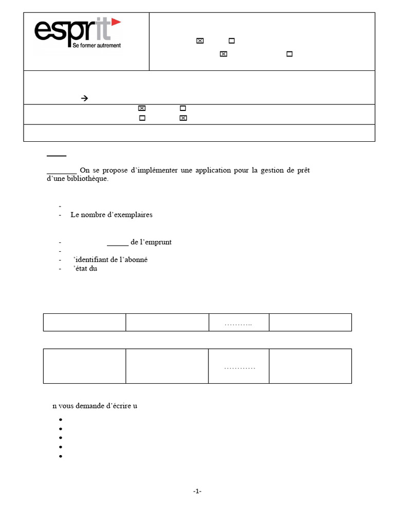 Enoncé | PDF | Ingénierie informatique | Informatique