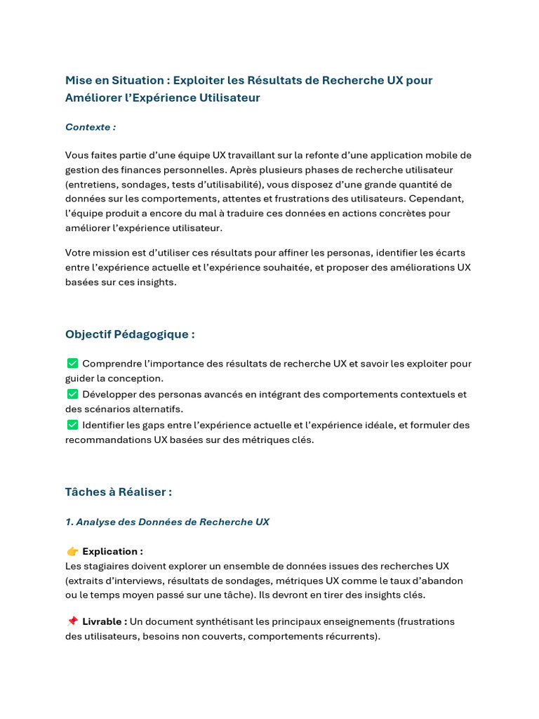 Mise en Situation 1 - M205 | PDF