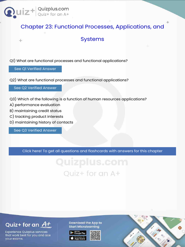 What Are Functional Processes and Functional Applications | PDF ...