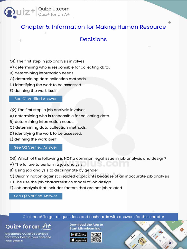 The First Step in Job Analysis Involves | PDF | Human Resource ...