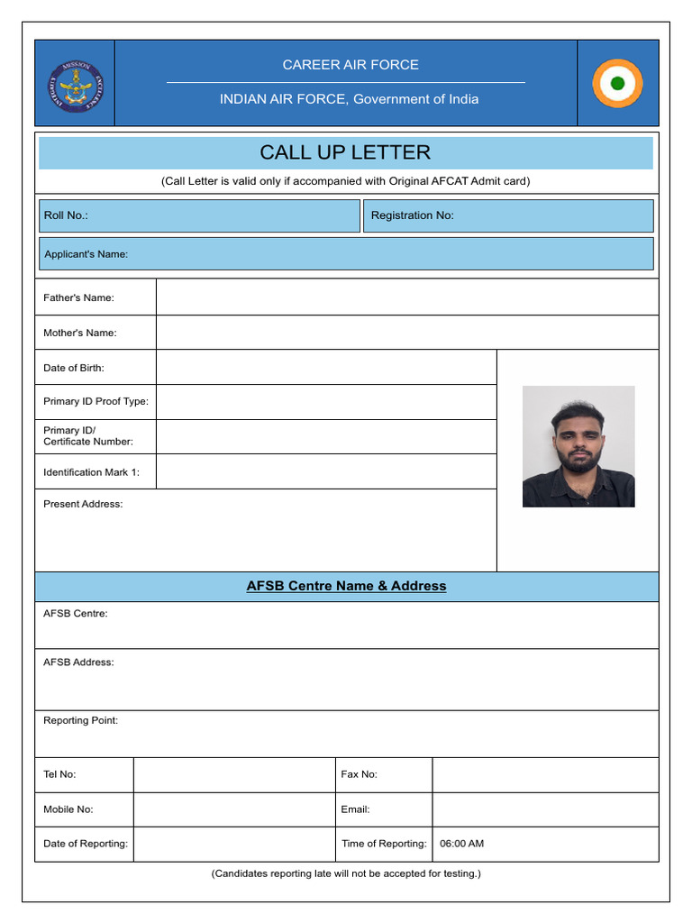 Call Letter | PDF