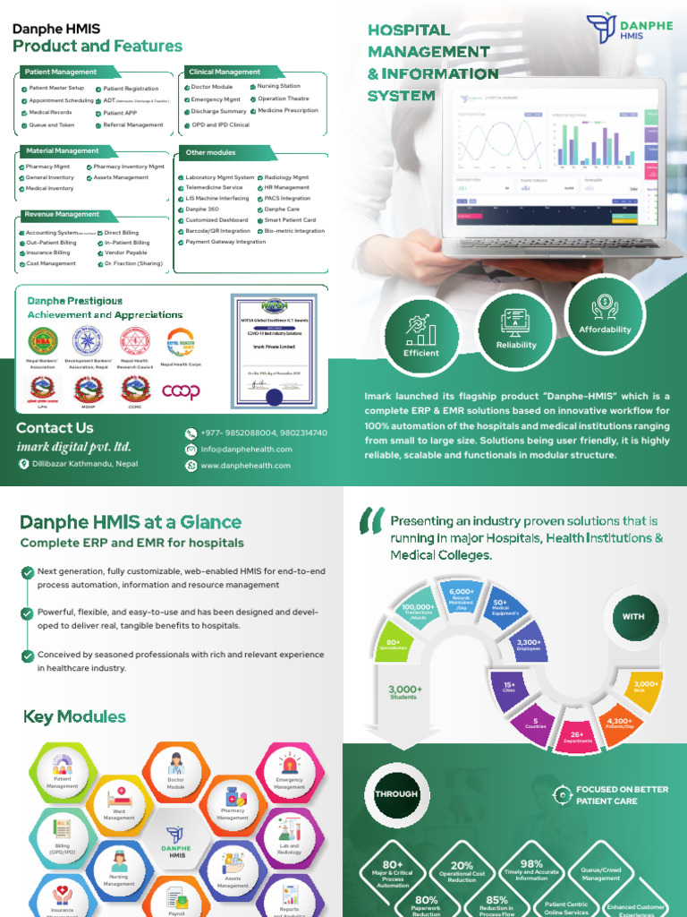 Danphe Hmis Brochure | PDF | Hospital | User Interface