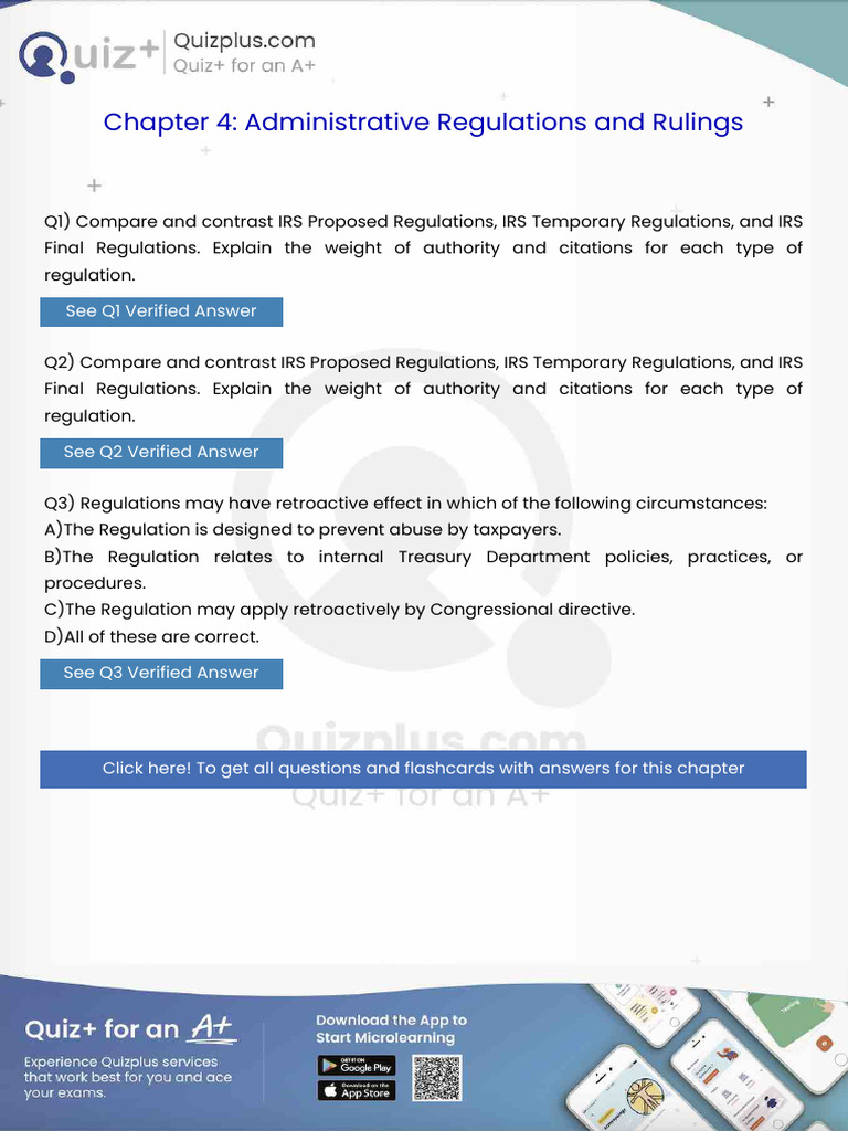 Compare and Contrast Irs Proposed Regulations Irs Temporary Regulations ...