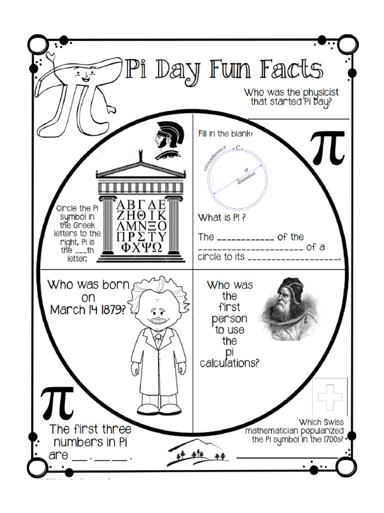 Pi Day Worksheet | PDF