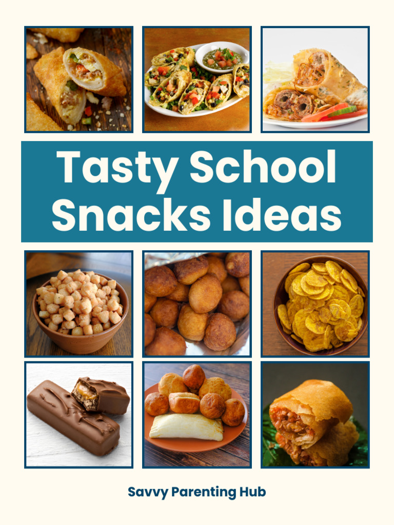 Tasty School Snacks Ideas | PDF | Peanuts | Cakes