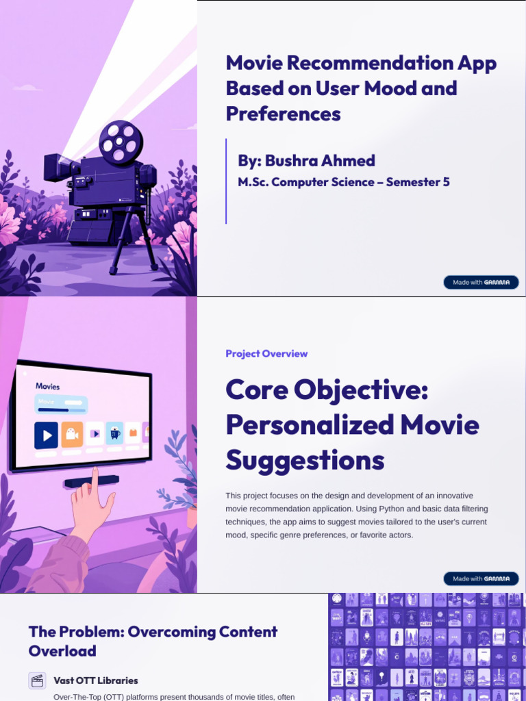 Movie Recommendation App Based On User Mood and Preferences | PDF ...