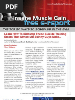 Download 20 Ways You Can Screw Up In The Gym by Wesley McDermott SN1017995 doc pdf