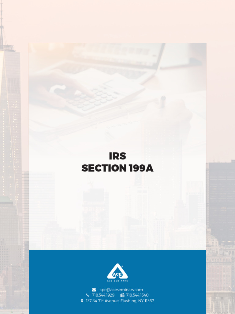 Section 199A | PDF | Tax Deduction | S Corporation