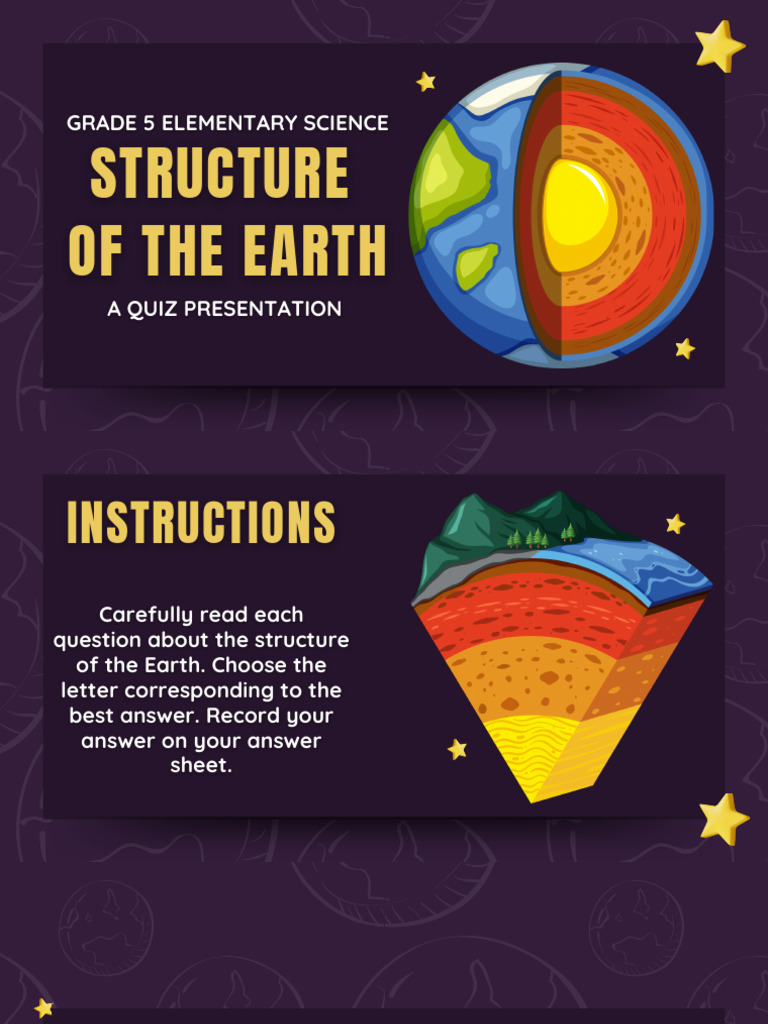Structure of The Earth Quiz Activity Presentation - 20260326 - 183552 ...