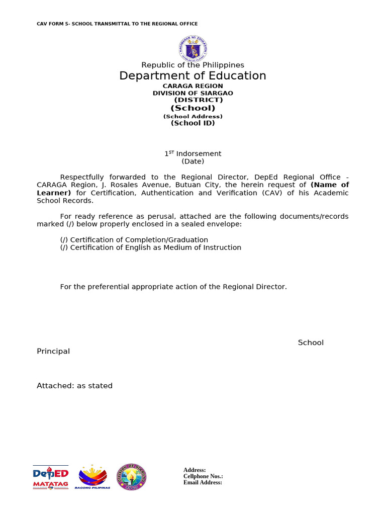 CAV Forms | PDF