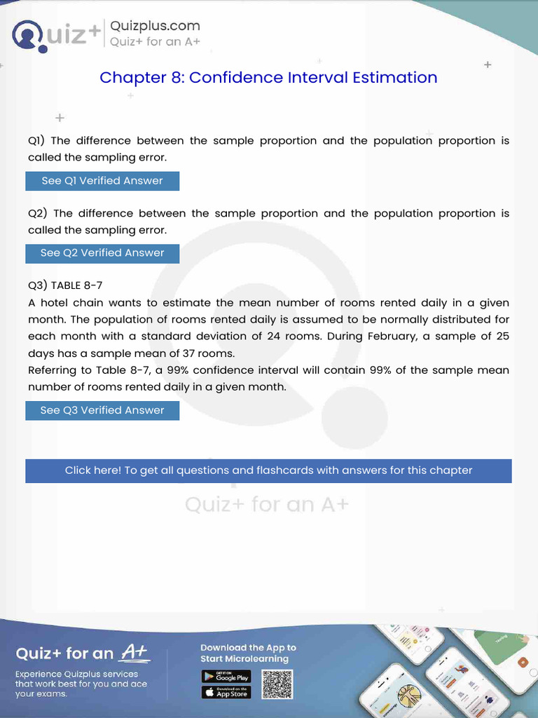 The Difference Between The Sample Proportion and The Population ...