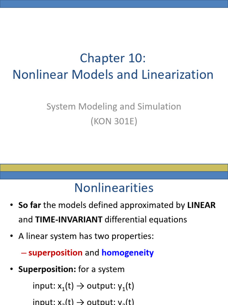 Chapter 10 Nonlinear Models and Linearization AY | PDF | Nonlinear ...