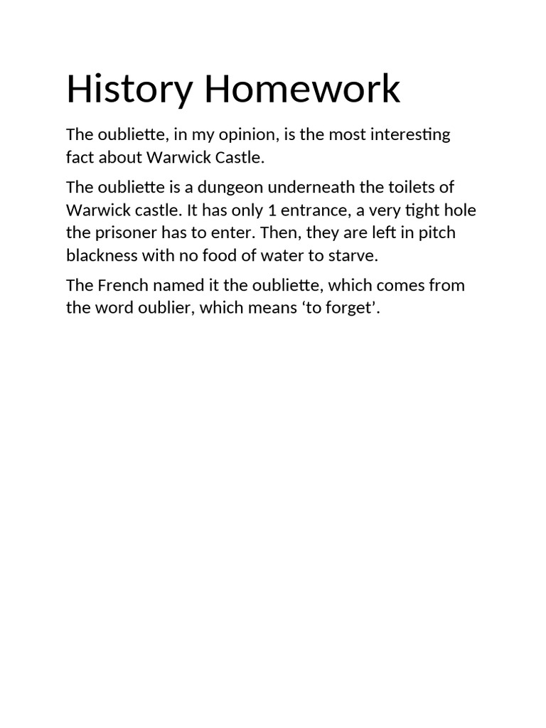 History Homework | PDF
