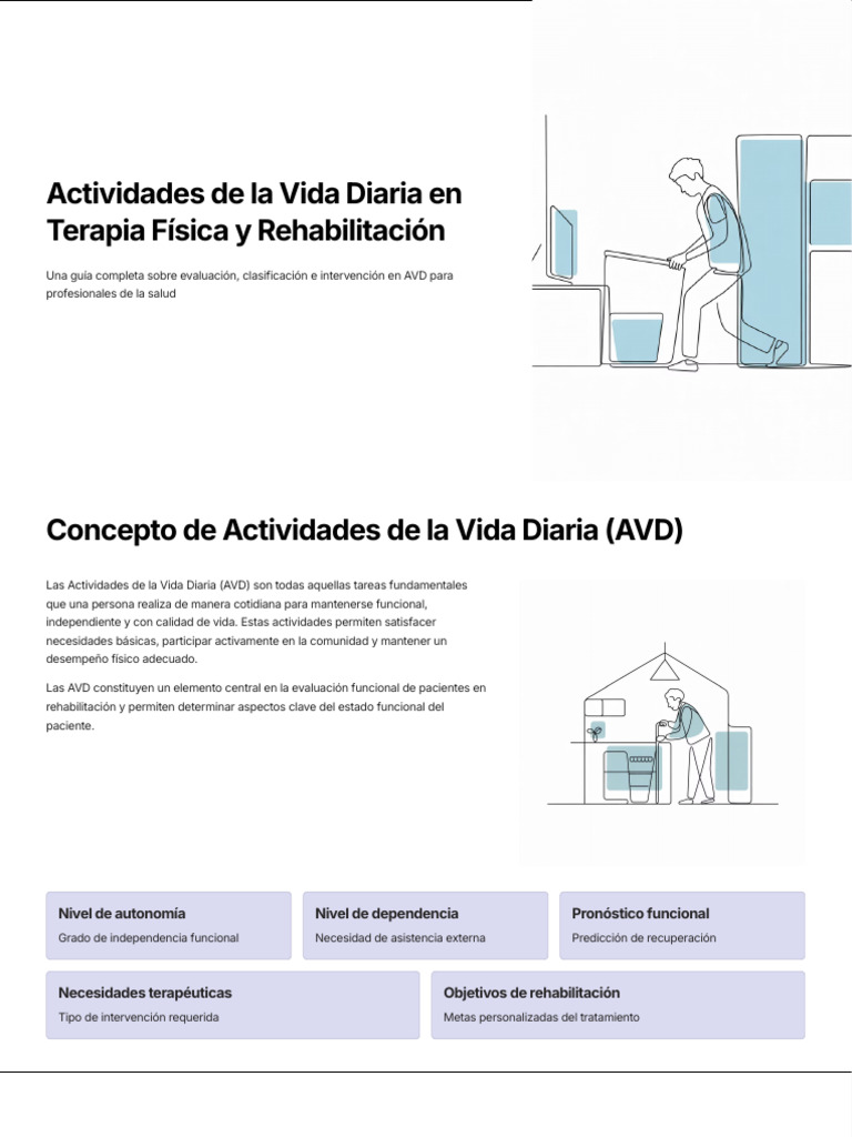 Actividades de La Vida Diaria en Terapia Fisica y Rehabilitacion | PDF