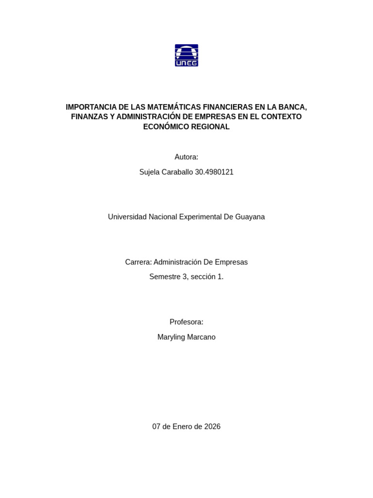 Importancia de Las Matemáticas Financieras en La Banca | PDF | Interés ...