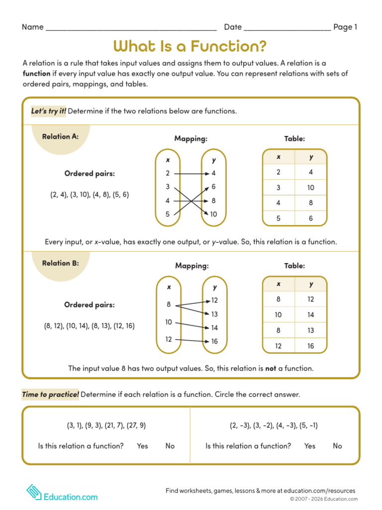 What Is A Function Part 1 | PDF | Function (Mathematics) | Applied ...