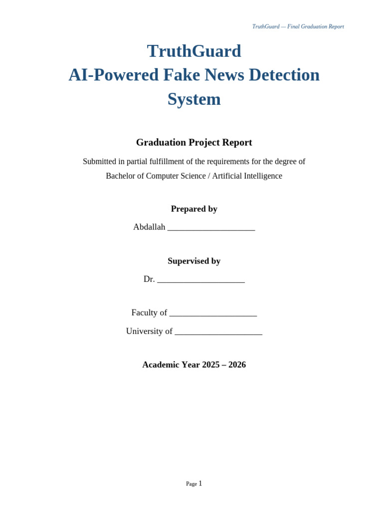 TruthGuard Final Report Master v5 Merged Visuals | PDF | Support Vector ...