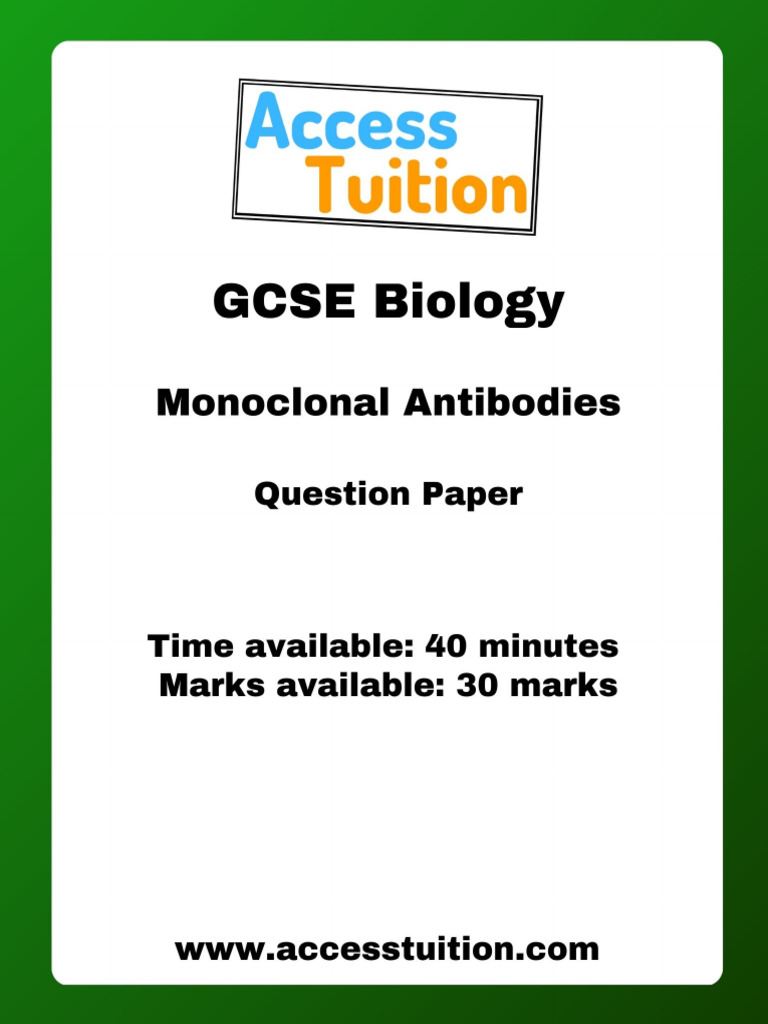 Monoclonal Antibodies QP | PDF | Clinical Medicine | Immunology