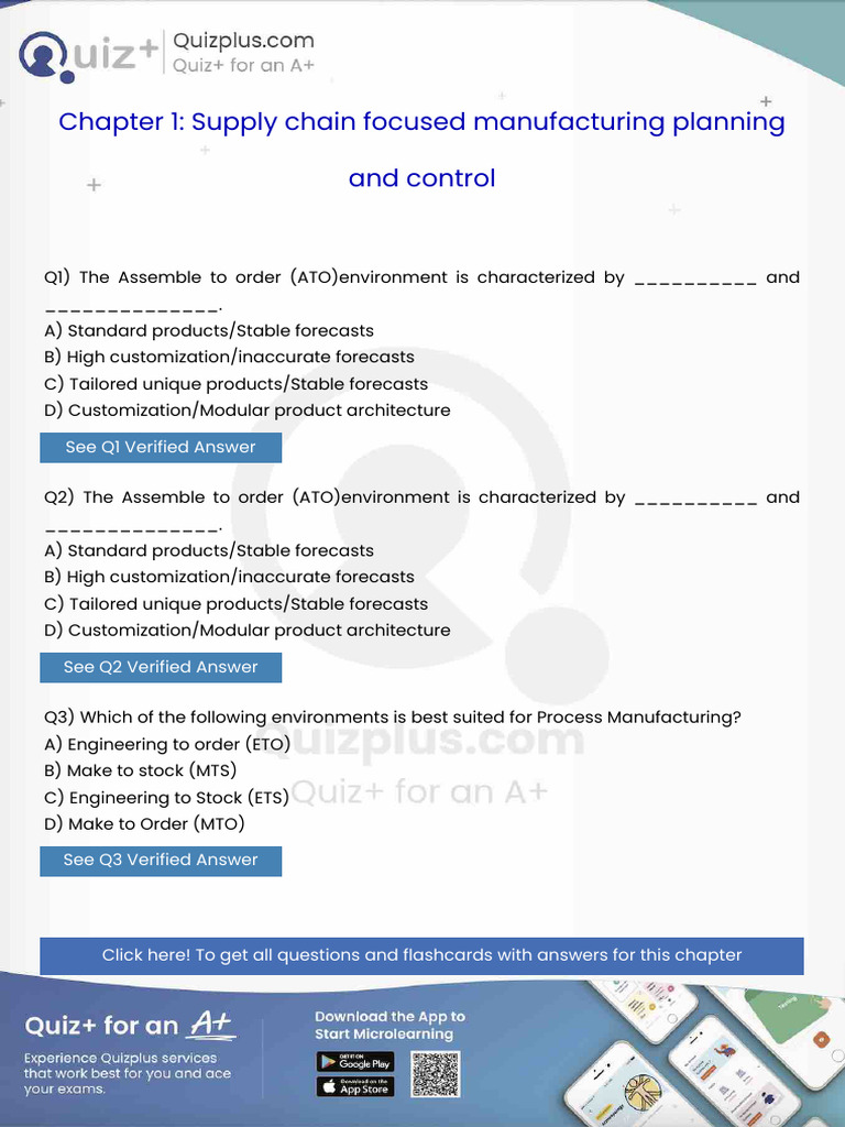 The Assemble To Order Atoenvironment Is Characterized by and | PDF ...