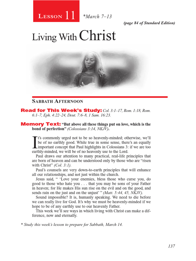 English Standard & Teacher's Edition Sabbath School Lesson 11 Q1 2026 ...