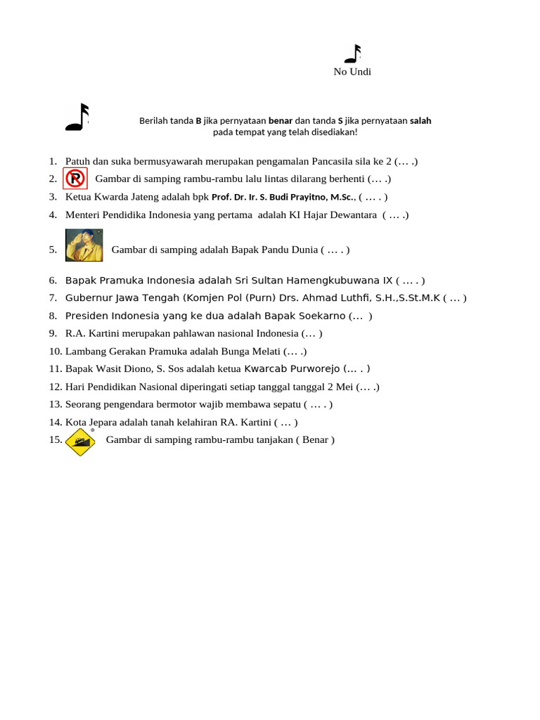 Soal Rangkin 1 | PDF