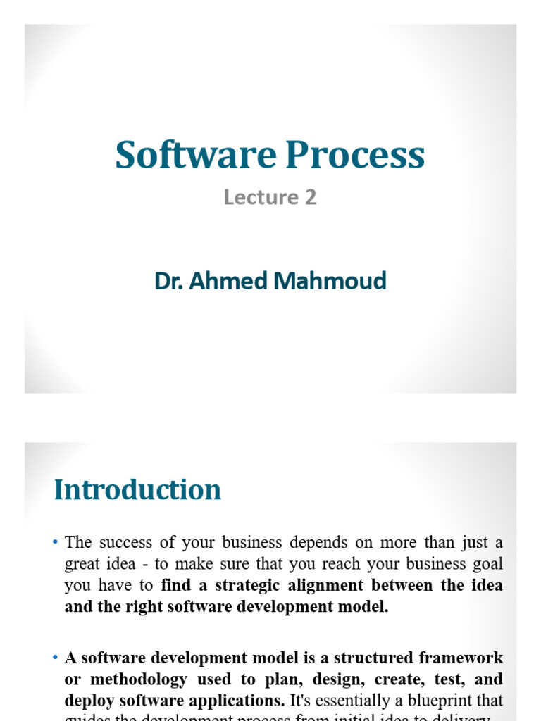 Lecture 2 - Software Process | PDF