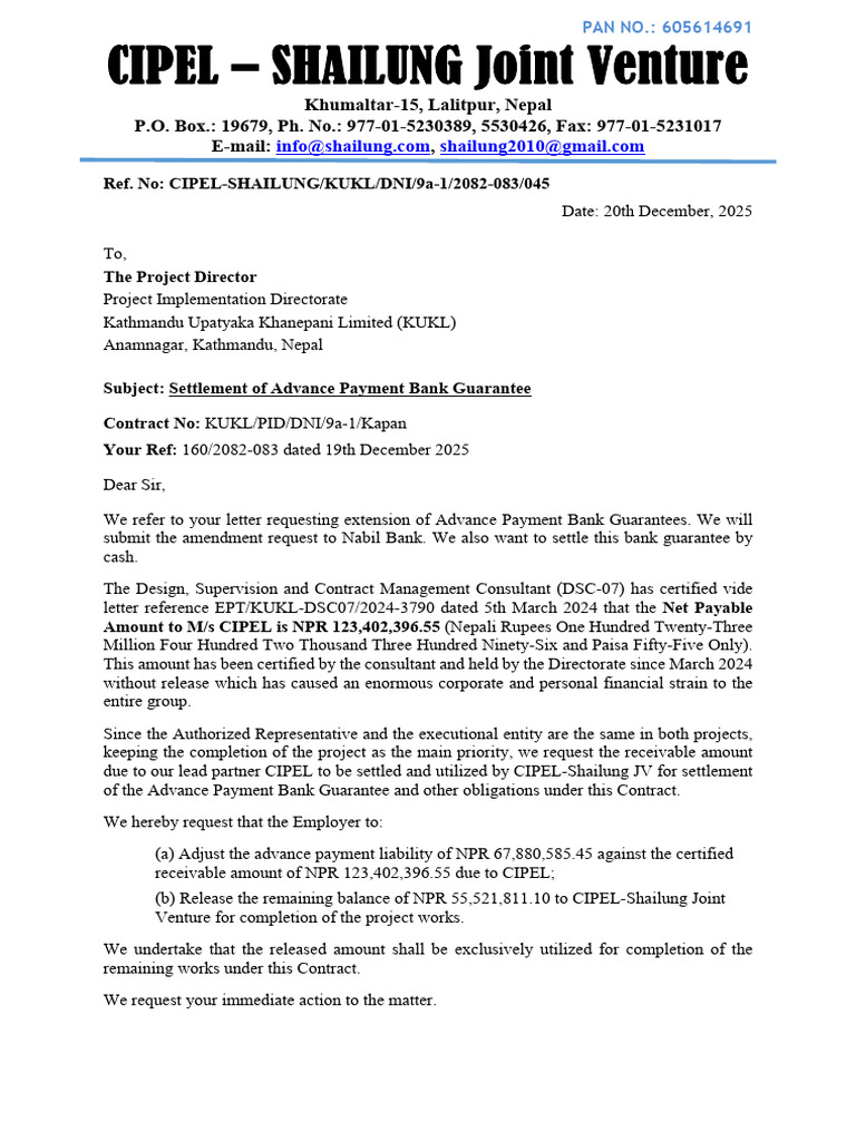 Dec 2025 Reply Letter | PDF | Business | Business Law