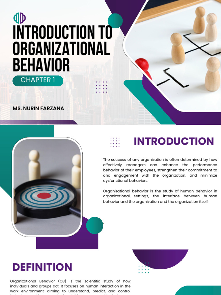 Chapter 1 - Introduction To Organizational Behavior | PDF