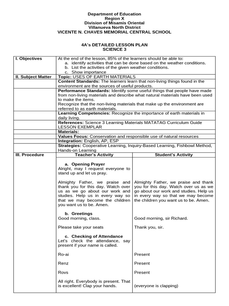 Sci3 Q4 W3 D3 | PDF