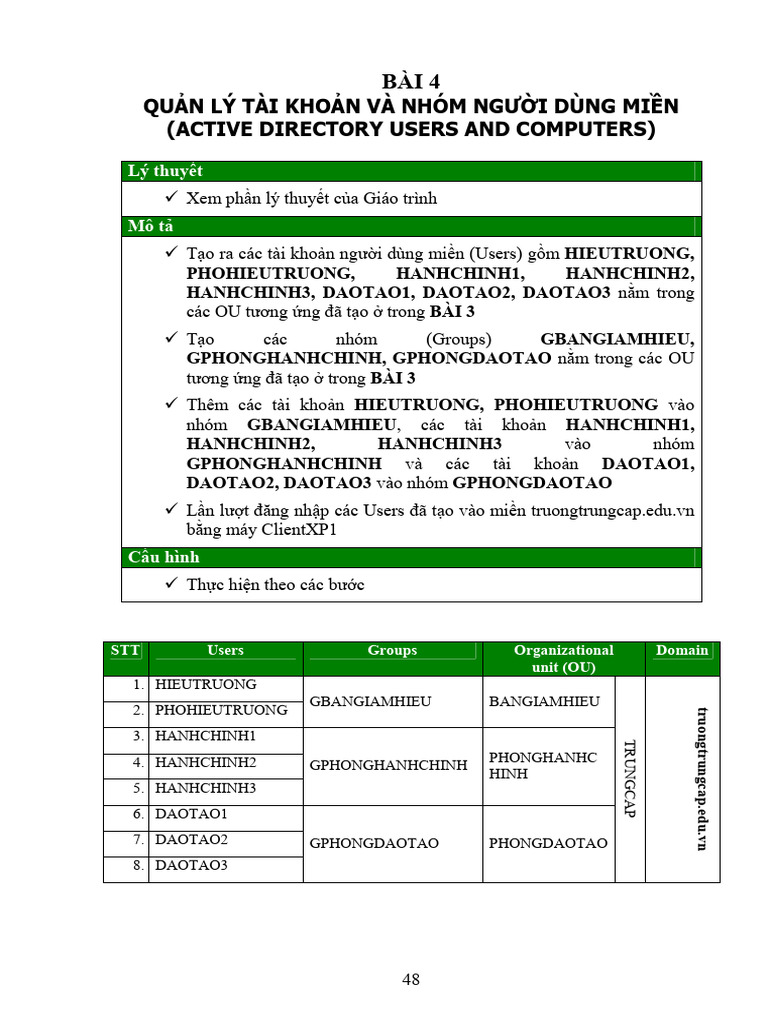 04-W2K3-LAB-Active Directory Users and Computers | PDF