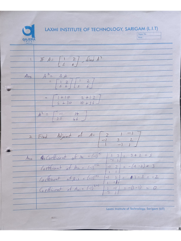 Applied Mathematics Assignment 1 | PDF