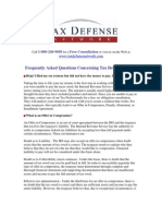 Download Tax Defense Network FAQ by Tax Defense Network SN1018071 doc pdf