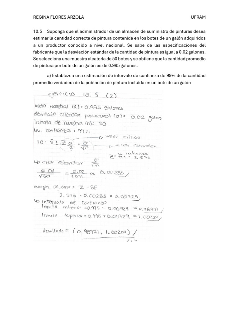 Esta Di Stica | PDF | Desviación Estándar | Intervalo de confianza