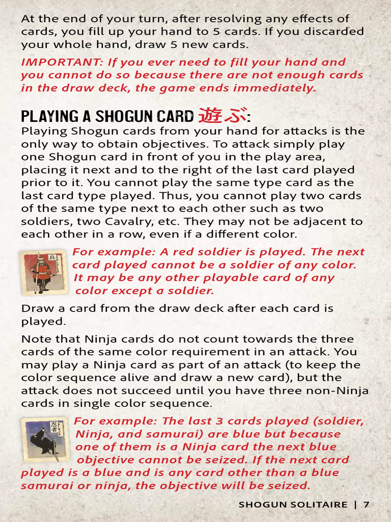 Shogun Rules v02 (07-12) | PDF