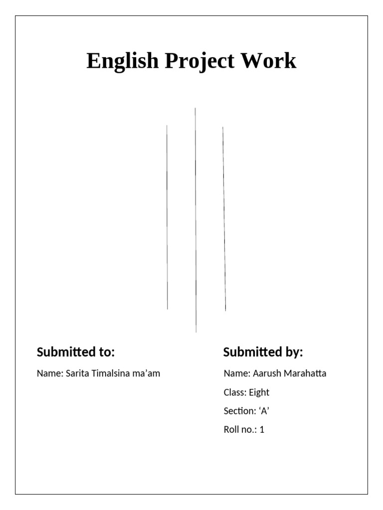 English Project Work | PDF