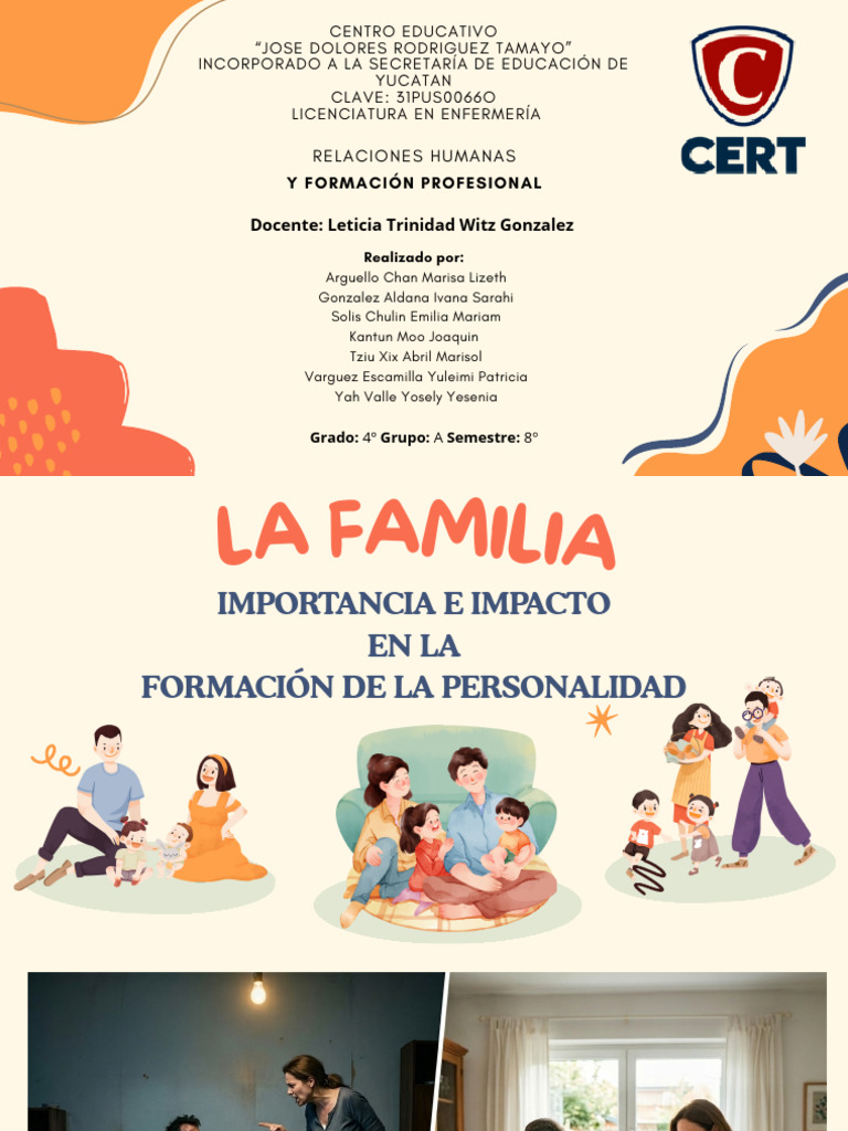 La Familia Importancia e Impacto en El Desarrollo de La Personalidad ...