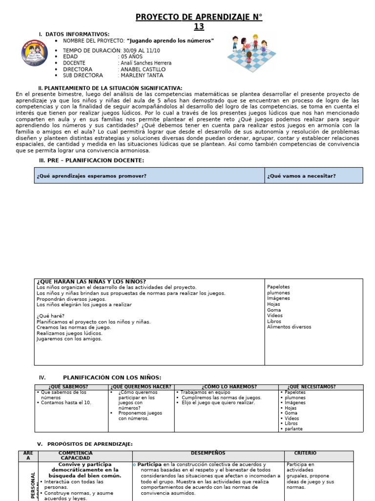 Proyecto de Aprendizaje de Octubre 2024 | PDF