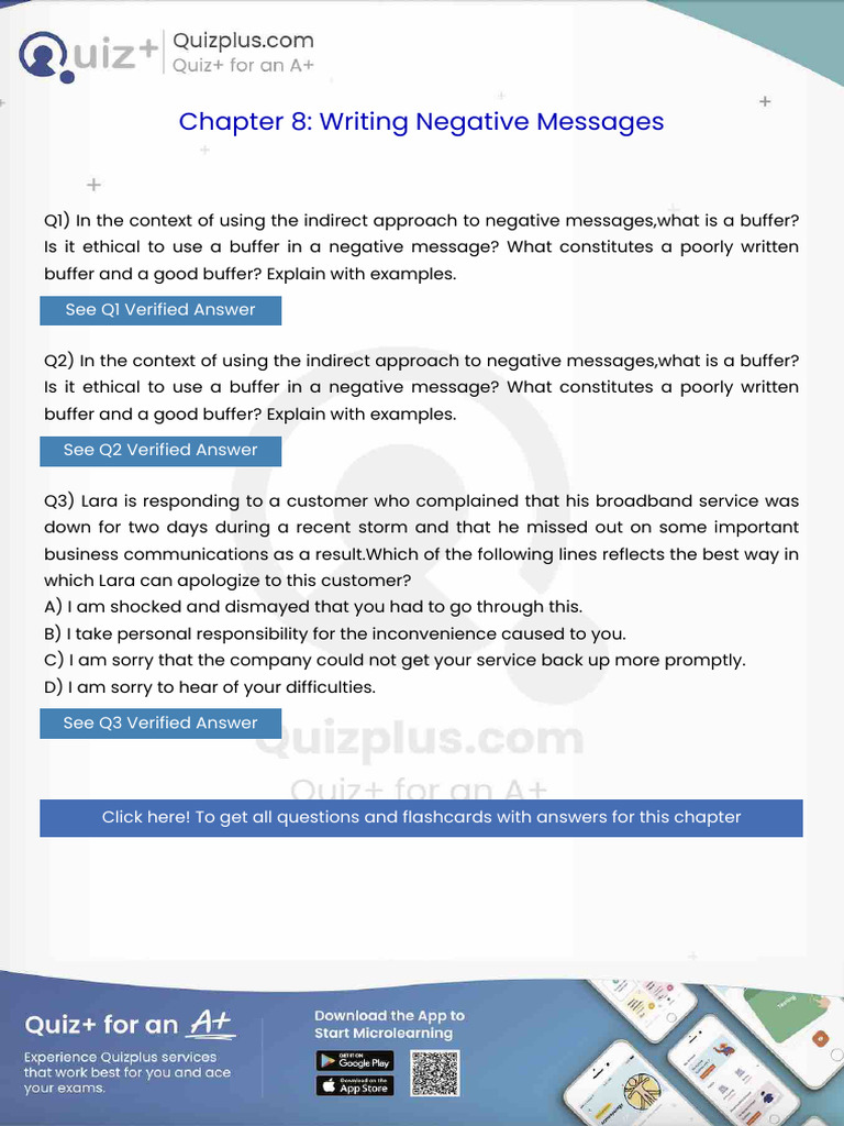 In The Context of Using The Indirect Approach To Negative Messageswhat ...