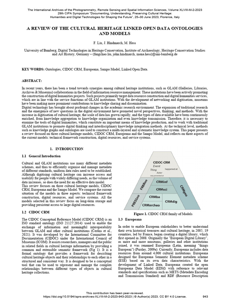 A Review of The Cultural Heritage Linked Open Data Ontologies and ...