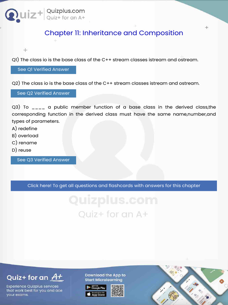 The Class Io Is The Base Class of The C Stream Classes Istream and ...