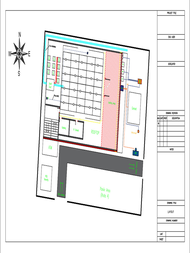 Layout Atap Site A | PDF