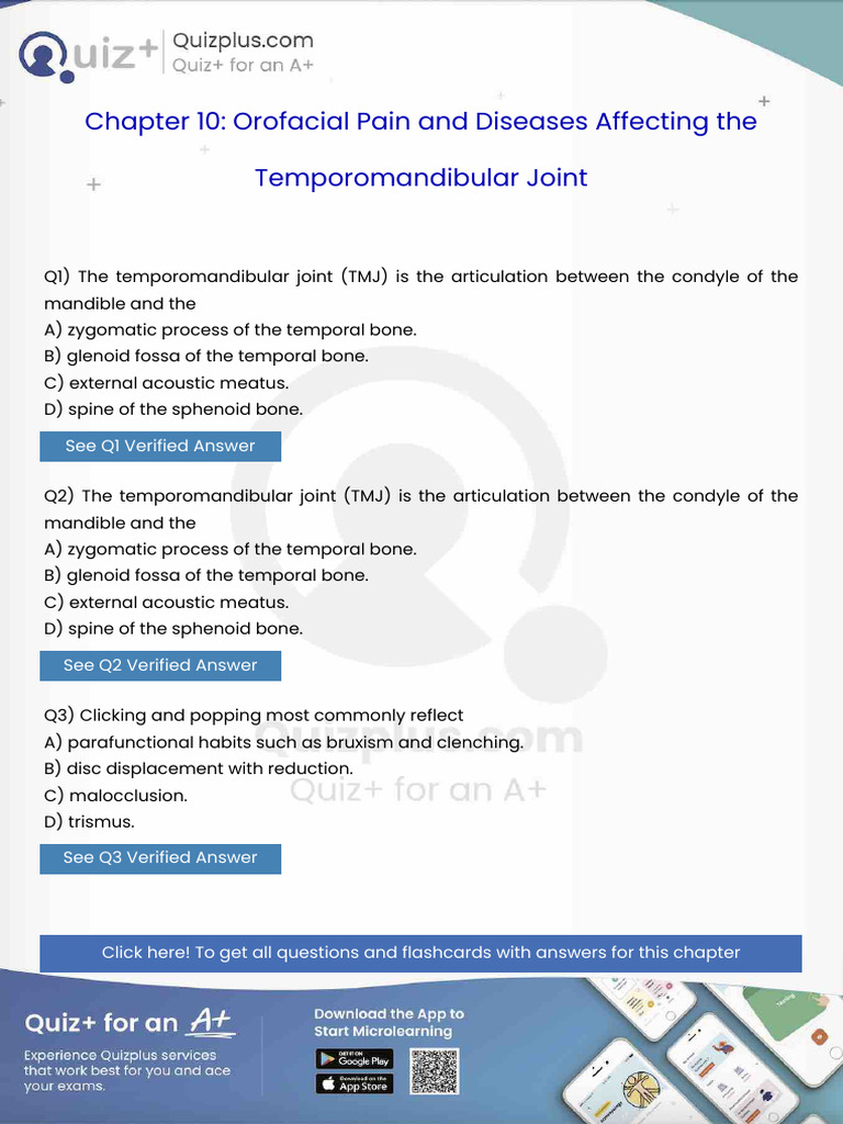The Temporomandibular Joint TMJ Is The Articulation Between The Condyle ...