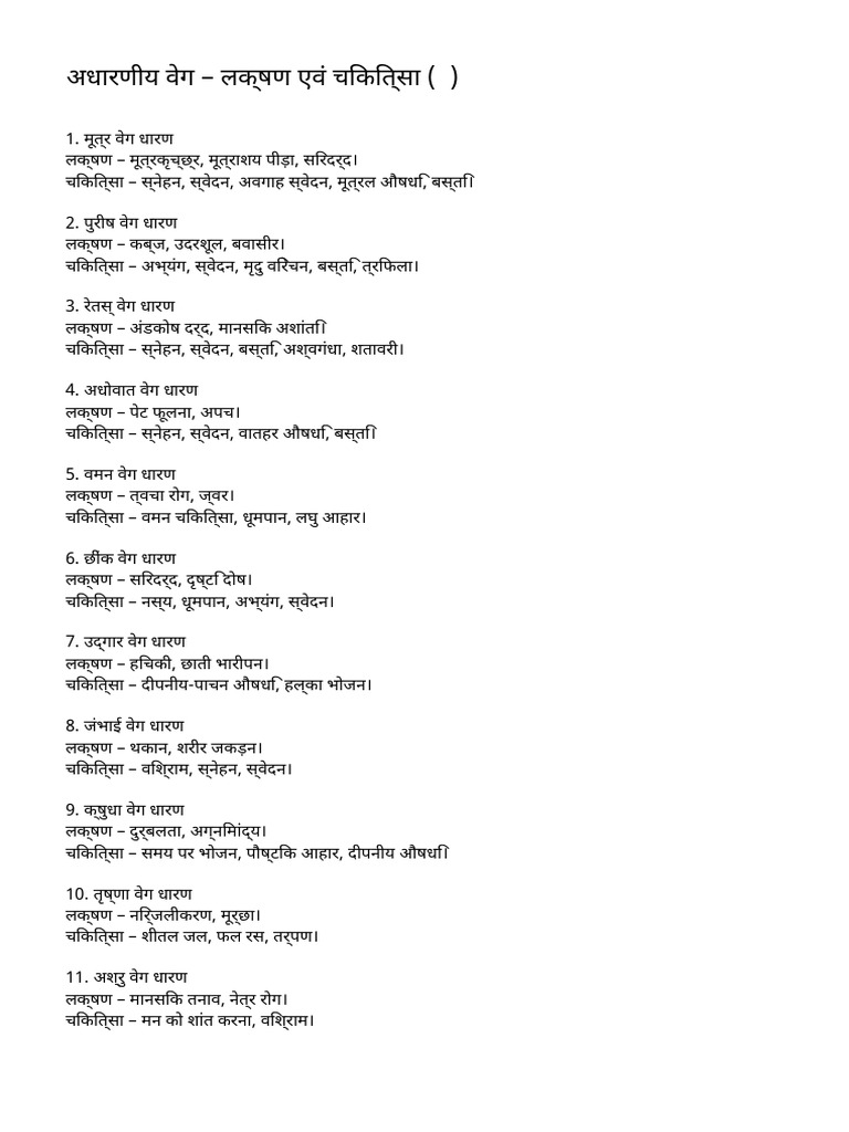 Adharaniya Vega Handwritten Notes | PDF