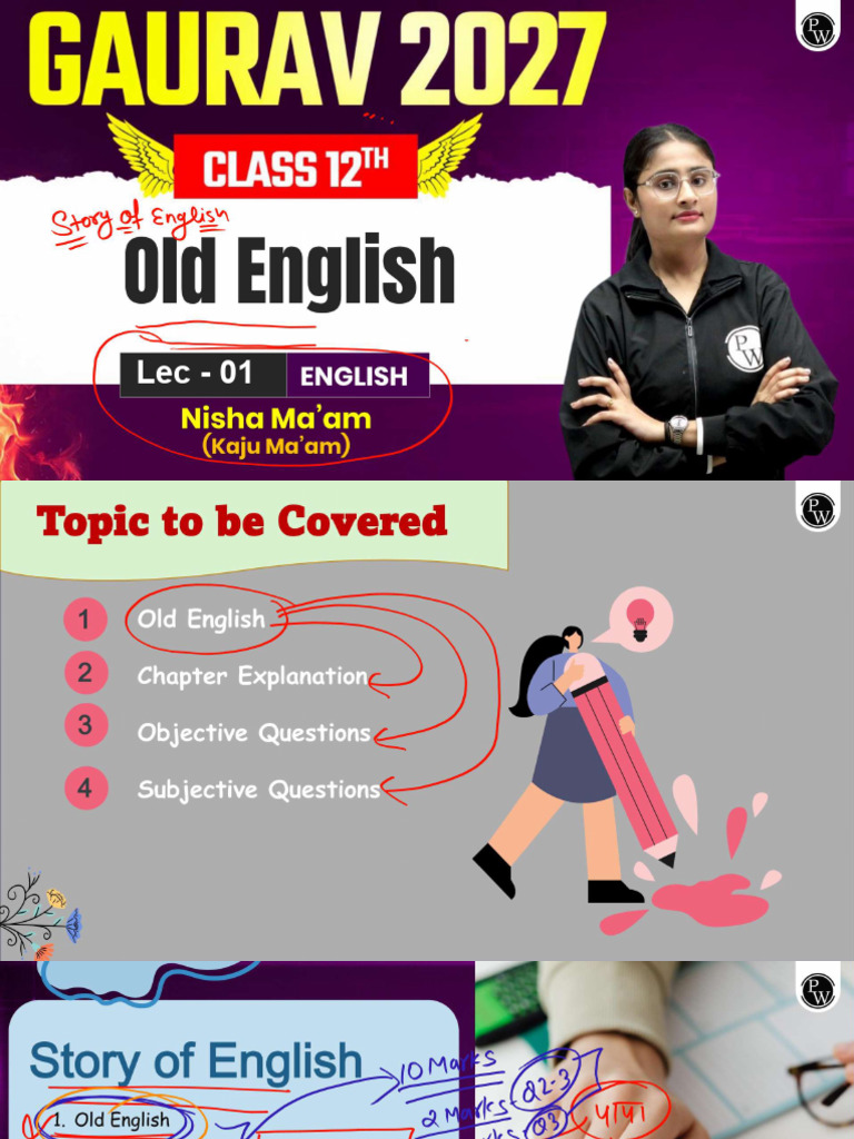 Old English 01 Class Notes | PDF