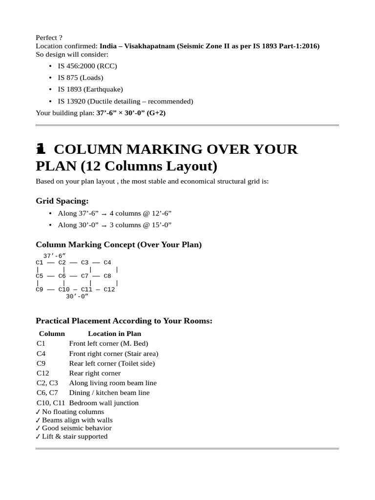 Summary of Structural Design1 | PDF